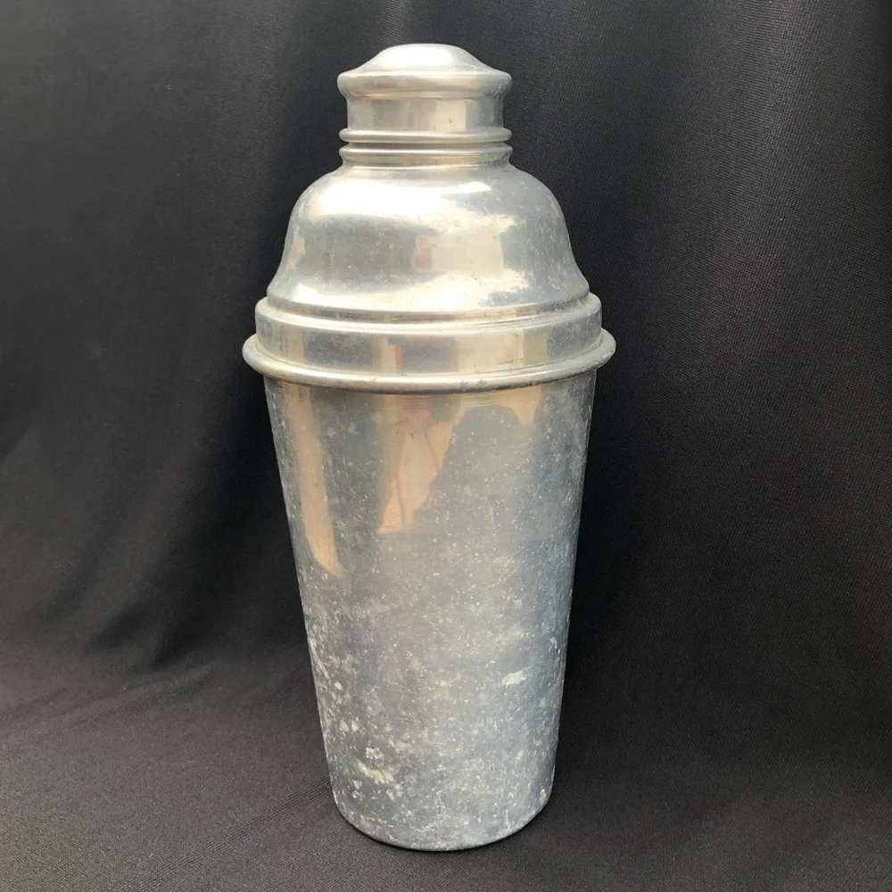 Large Vintage 11 1/2” Aluminum Cocktail Shaker